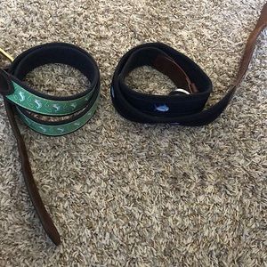 Vineyard vines and southern Tide belts. Size 36